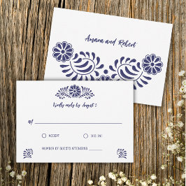 TARJETA BLUE TALAVERA MEXICAN RSVP