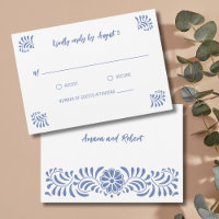 TARJETA BLUE TALAVERA MEXICAN RSVP