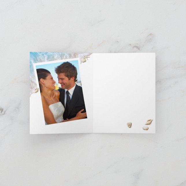 Tarjeta Blue Two less Fish in the Sea Photo You Card (Interior)