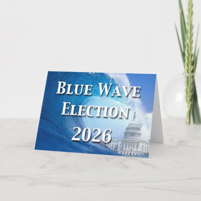 Tarjeta Blue Wave Election 2026 (Anverso)
