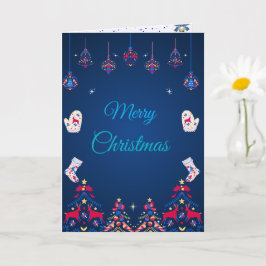 Tarjeta Blue Winter Wishes