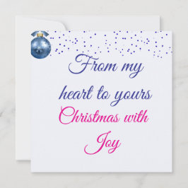 Tarjeta Blue Winter Wishes