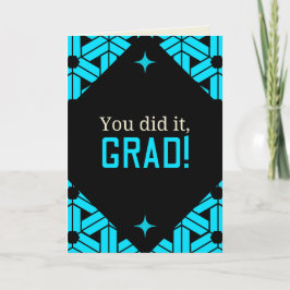 Tarjeta Blue You Do It Graduation Card