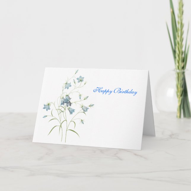 Tarjeta Bluebells-A (Anverso)