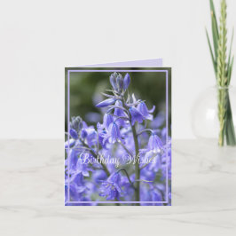 Tarjeta Bluebells de primavera después del cumpleaños de l