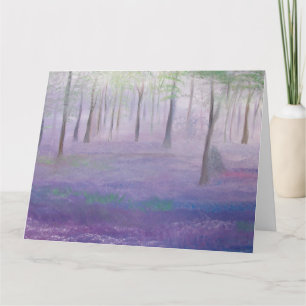 Tarjeta Bluebells flores azules bosques Cumpleaños