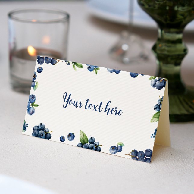 Tarjeta Blueberry Berry Sweet Birthday Party Place (Subido por el creador)