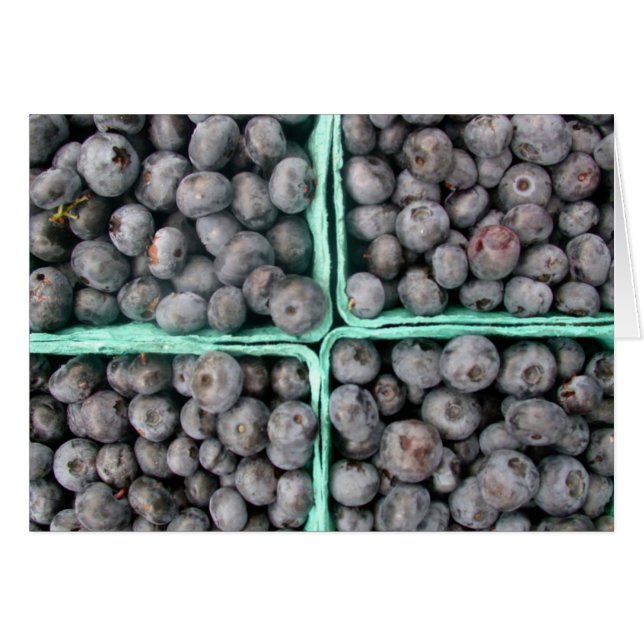 Tarjeta Blueberry Blank (Anverso (Horizontal))