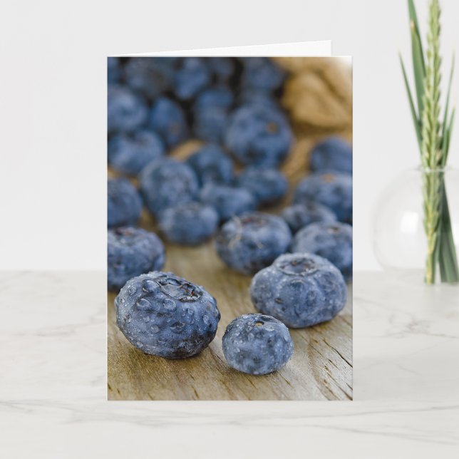 Tarjeta Blueberry Happy Birday (Anverso)