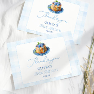 Tarjeta Blueberry Pancake Baby Brunch Shower
