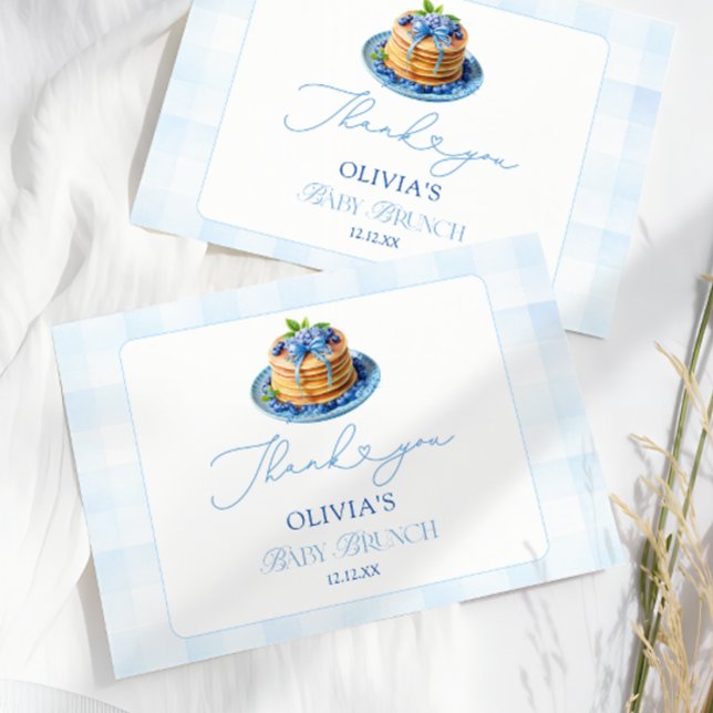 Tarjeta Blueberry Pancake Baby Brunch Shower (Subido por el creador)