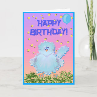 Tarjeta Bluebird de la felicidad