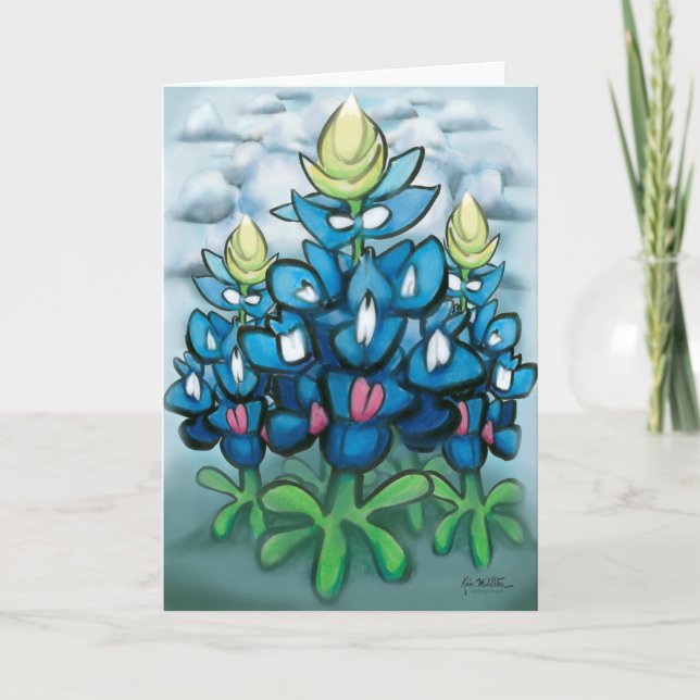 Tarjeta Bluebonnets (Anverso)