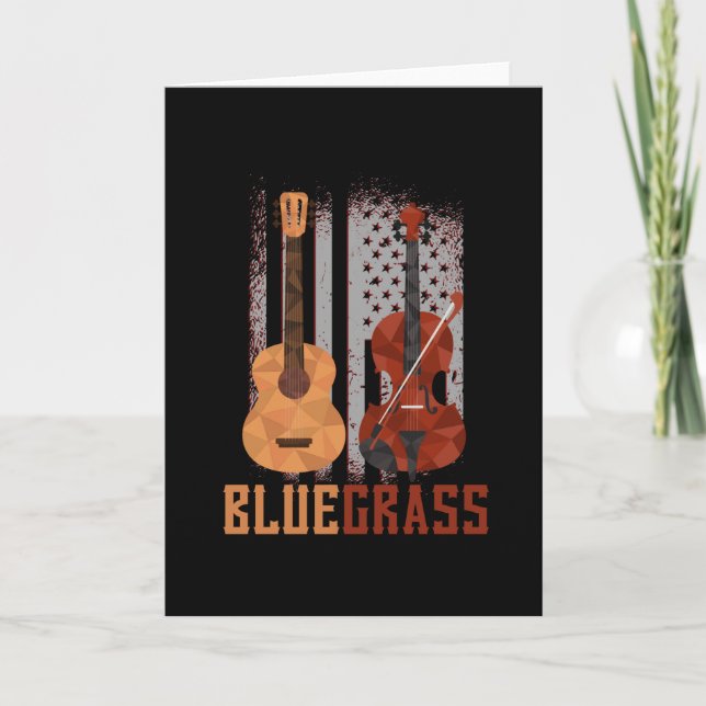 Tarjeta Bluegrass Guitar Mandolin Resonator USA (Anverso)