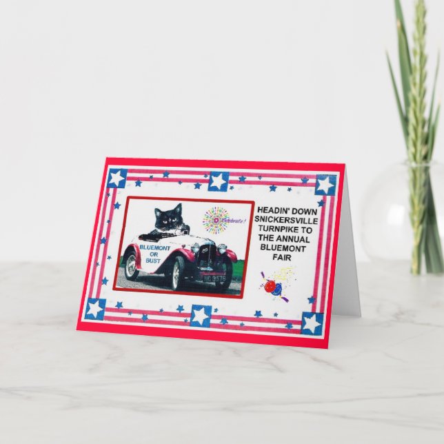 Tarjeta Bluemont Virginia 2 justos (Anverso)