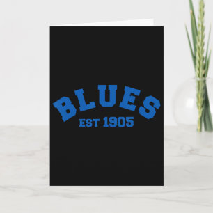 Tarjeta Blues Chelsea Fundado En 1905 Fútbol Soccer 