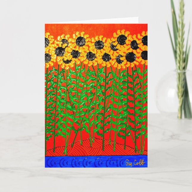 Tarjeta Blues del río Sunflower (Anverso)