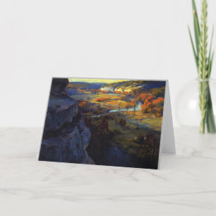 Tarjeta Bluffs On The Guadalupe River R.J. Onderdonk