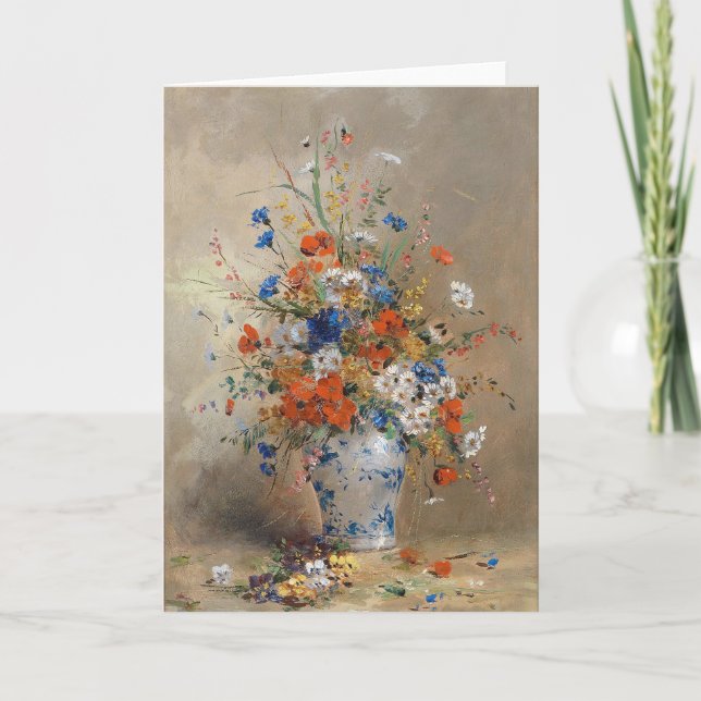Tarjeta Blumenstillleben | Eugene Petit (Anverso)