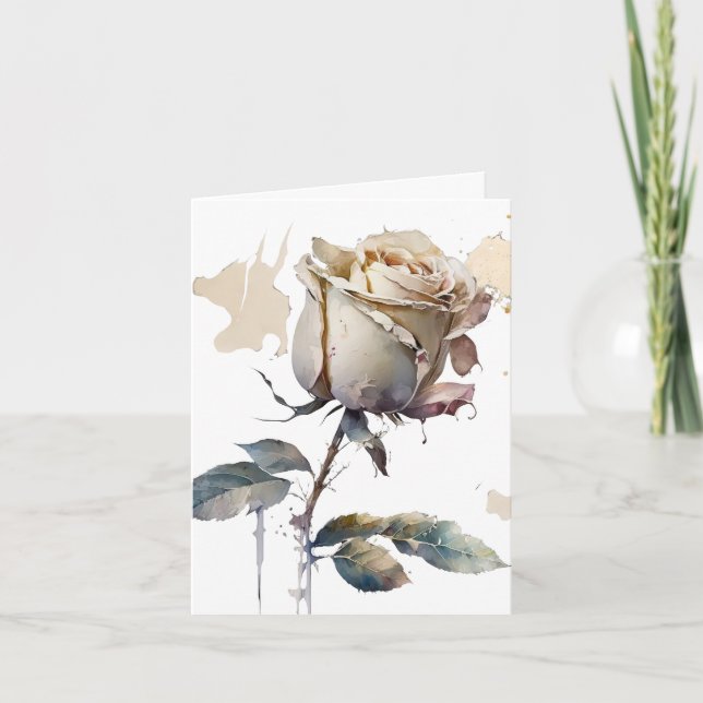 Tarjeta Blush Rose Love Card (Anverso)
