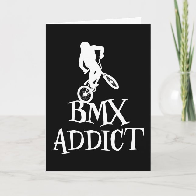 Tarjeta Bmx Cycling Gracioso Diciendo Regalo Bike Slogan B (Anverso)