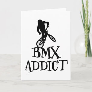 Tarjeta Bmx Cycling Gracioso Diciendo Regalo Bike Slogan B