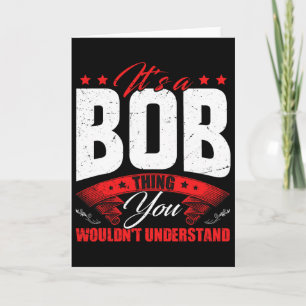 Tarjeta Bob Nombre Cumpleaños Personalizado Divertido Navi
