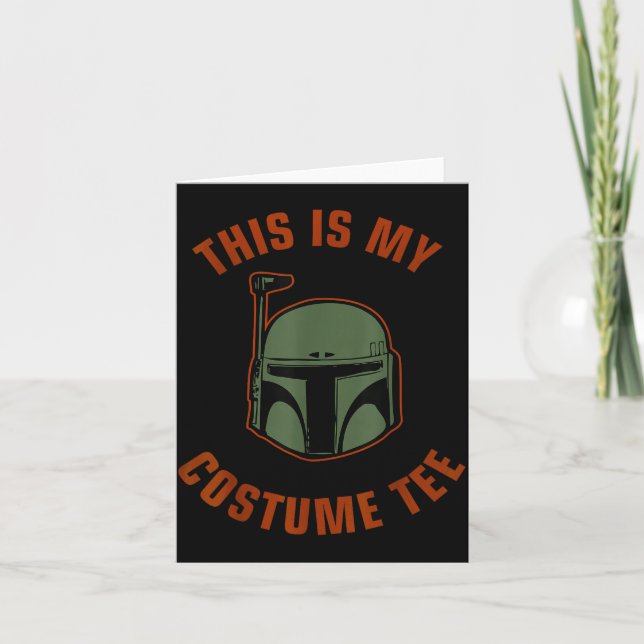 Tarjeta Boba Fett Costume Halloween  (Anverso)