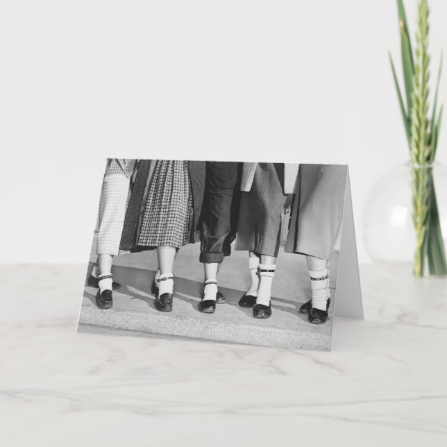 Tarjeta Bobby Socks, 1953 (Anverso)