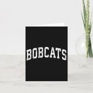 Tarjeta Bobcats Mascot Vintage Athletic Name Design