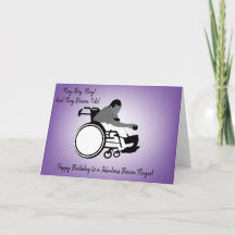 Boccia Boy In Whechair Card