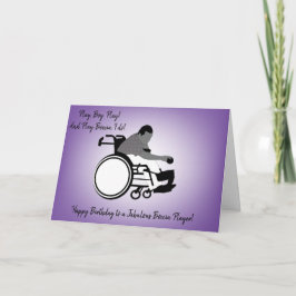 Tarjeta Boccia Boy In Whechair Card