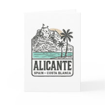 Boceto de Alicante Castillo de Santa Bárbara Costa