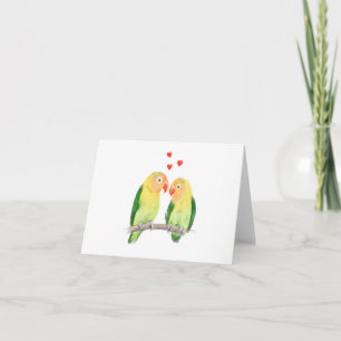 Tarjeta Boceto de pajaritos adorables