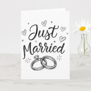 Tarjeta Boceto de Vínculo Eterno Recién Casados Felicitaci