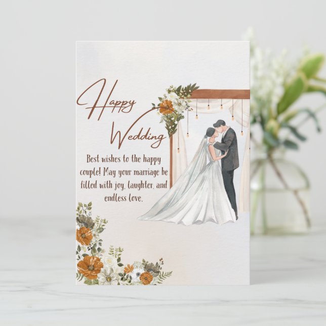 tarjeta boda (Anverso de pie)
