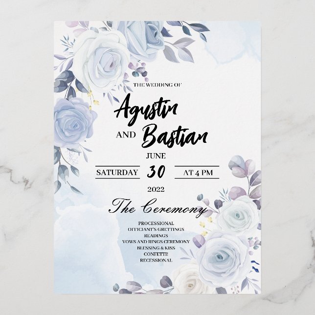 Tarjeta boda (Anverso)