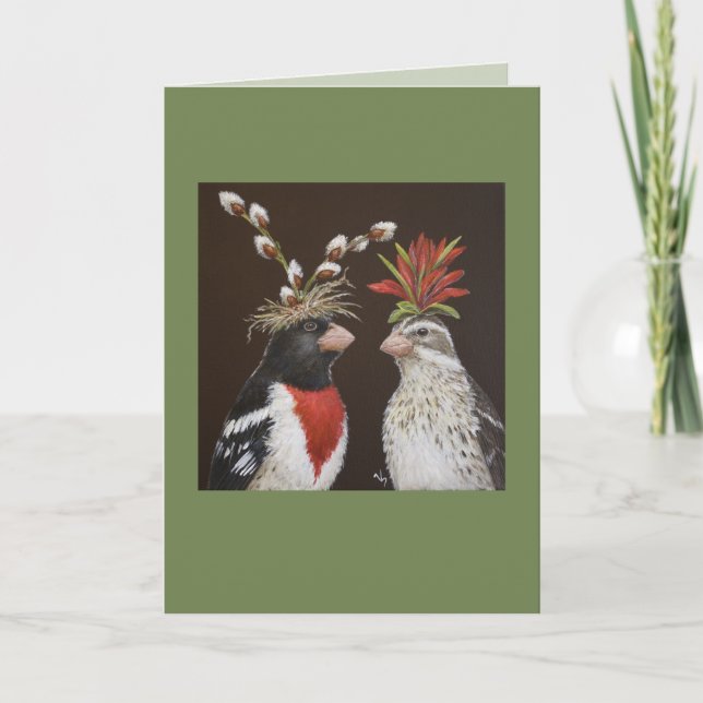 Tarjeta boda #2 de Grosbeak (Anverso)