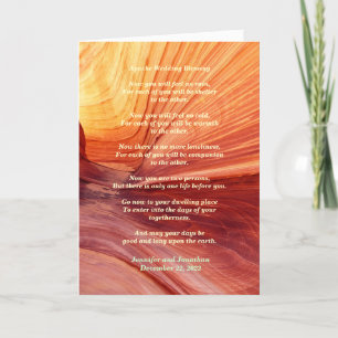 Tarjeta Boda Apache Blessing Feed No Rain Inside v2