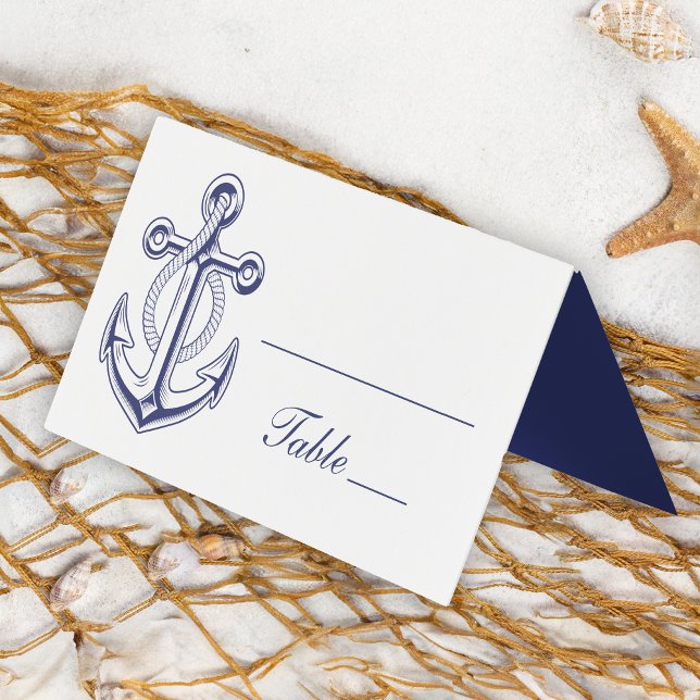 Tarjeta Boda azul de la marina marina náutica Sailor Ocean (Subido por el creador)