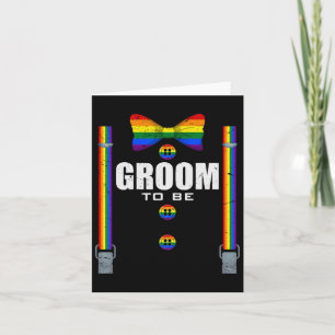 Tarjeta Boda B De Bandera Arcoiris Del Orgullo Gay Lgbtq