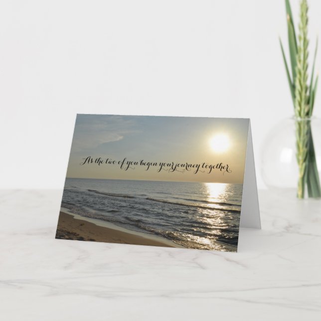 Tarjeta Boda Beach and Sun (Anverso)