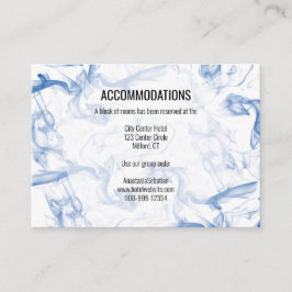 Tarjeta Boda Blue Smokey Mist Accommodation