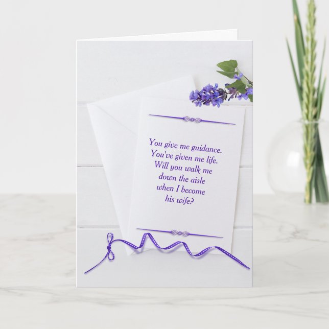 Tarjeta Boda Camina Por El Aisle (Anverso)