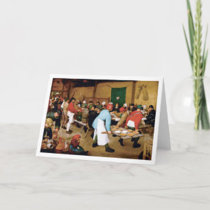 Tarjeta Boda campesino, Pieter Bruegel