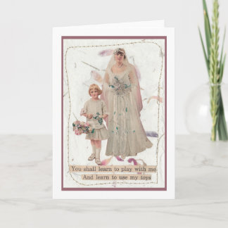 Tarjeta Boda Card Humor Play conmigo y mis juguetes
