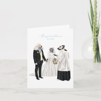 Tarjeta Boda Ceremonia de Matrimonio de Dotty Dog 