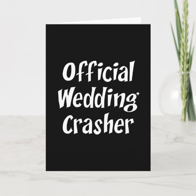 Tarjeta Boda Crasher (Anverso)