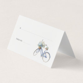 Tarjeta Boda de acuarela para bicicletas de Bohemia