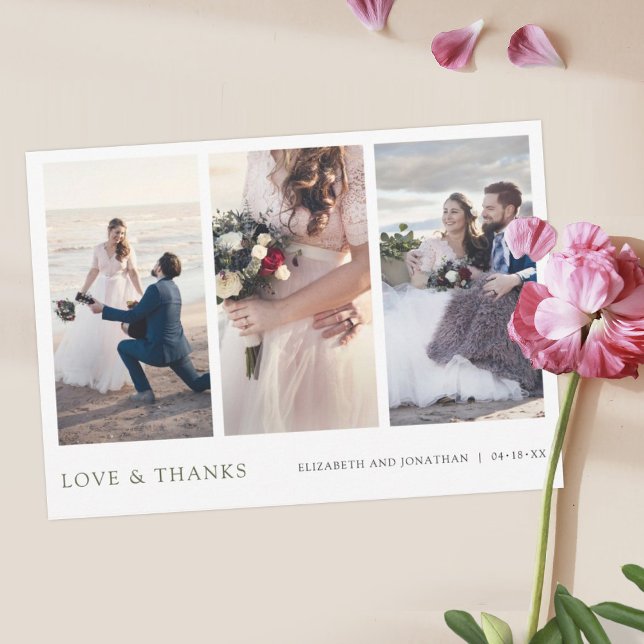 Tarjeta Boda de agradecimiento simple y moderna mu (Subido por el creador)